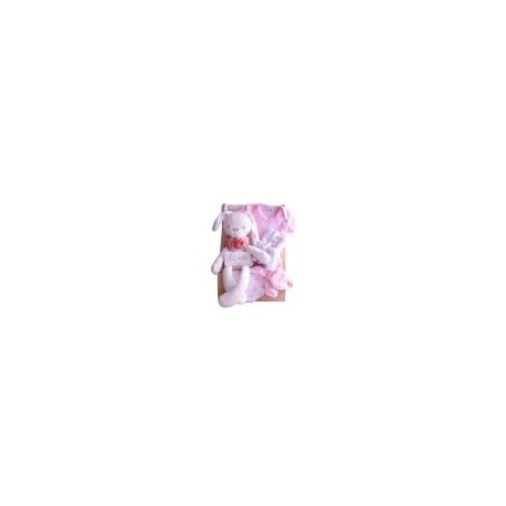 Canasta para nacimiento de Niña: Conejito Pink