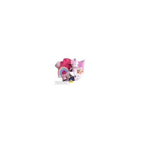 Canasta de Regalo Luxury para Niña: Rainbow Unicorn!