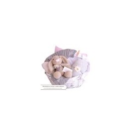 The Vintage Bunny Baby Basket: Pink