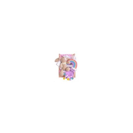 Canasta de Regalo para Niña: Rainbow Bunny