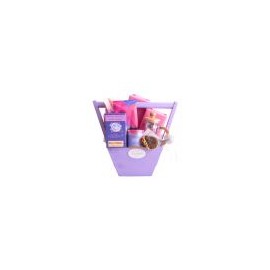 Canastas de Regalo para Mujer: Té, Café & French Press in Purple & Pink