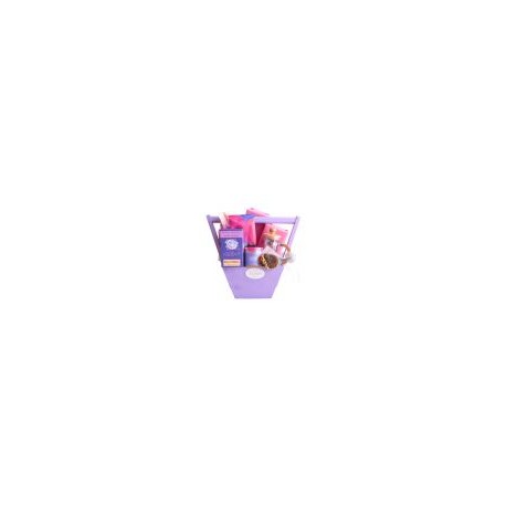 Canastas de Regalo para Mujer: Té, Café & French Press in Purple & Pink